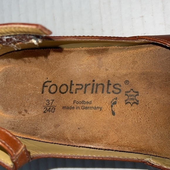 Footprints By Birkenstock Chestnut Leather Mary Jane Clogs - Picture 9 of 12